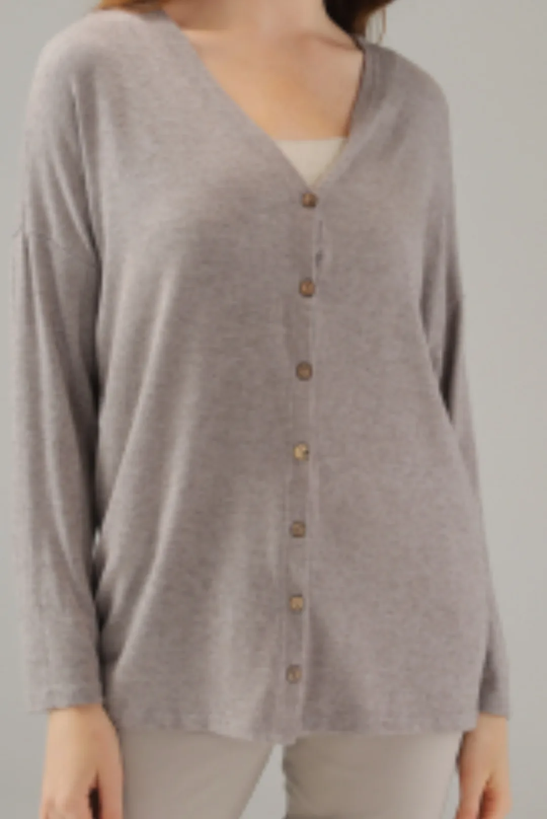 Sweter beżowy rozpinany