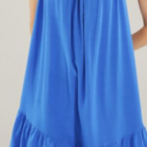 Sukienka niebieska na szelkach