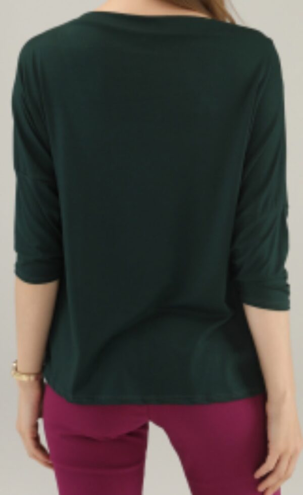 Zielona bluzka z wiskozy