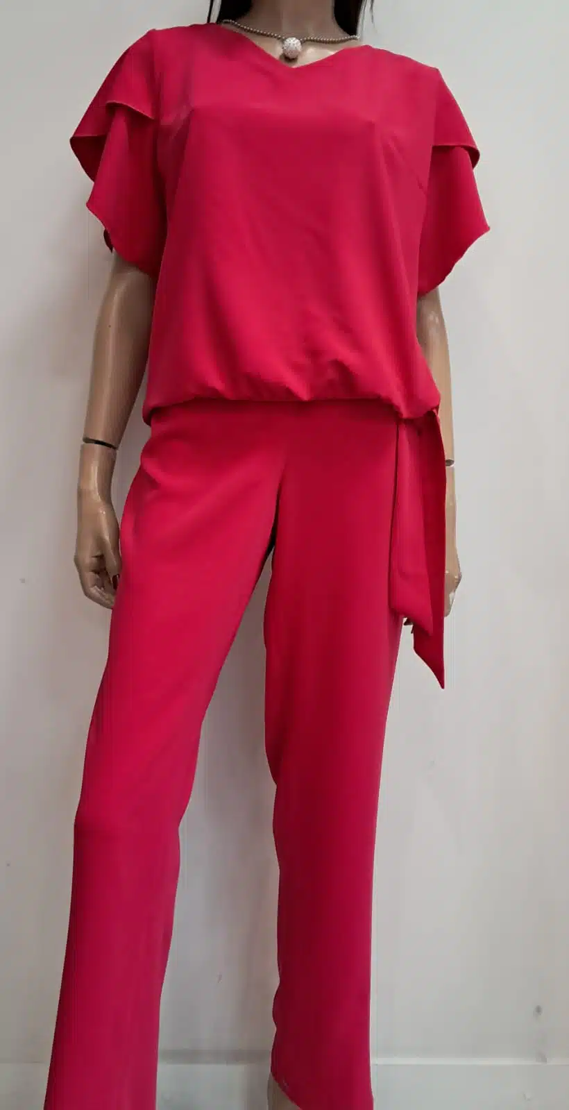 Komplet dwu częściowy malinowy De Fitto