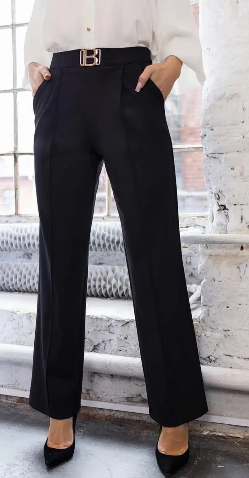 Spodnie dzianinowe czarne