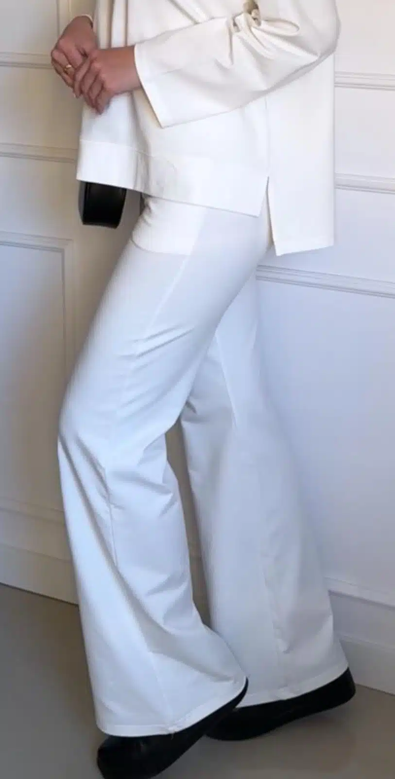 Spodnie bawełniane białe Funk N Soul