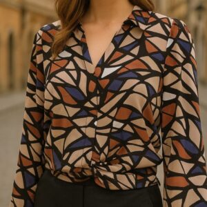 Bluzka kolorowa De Fitto