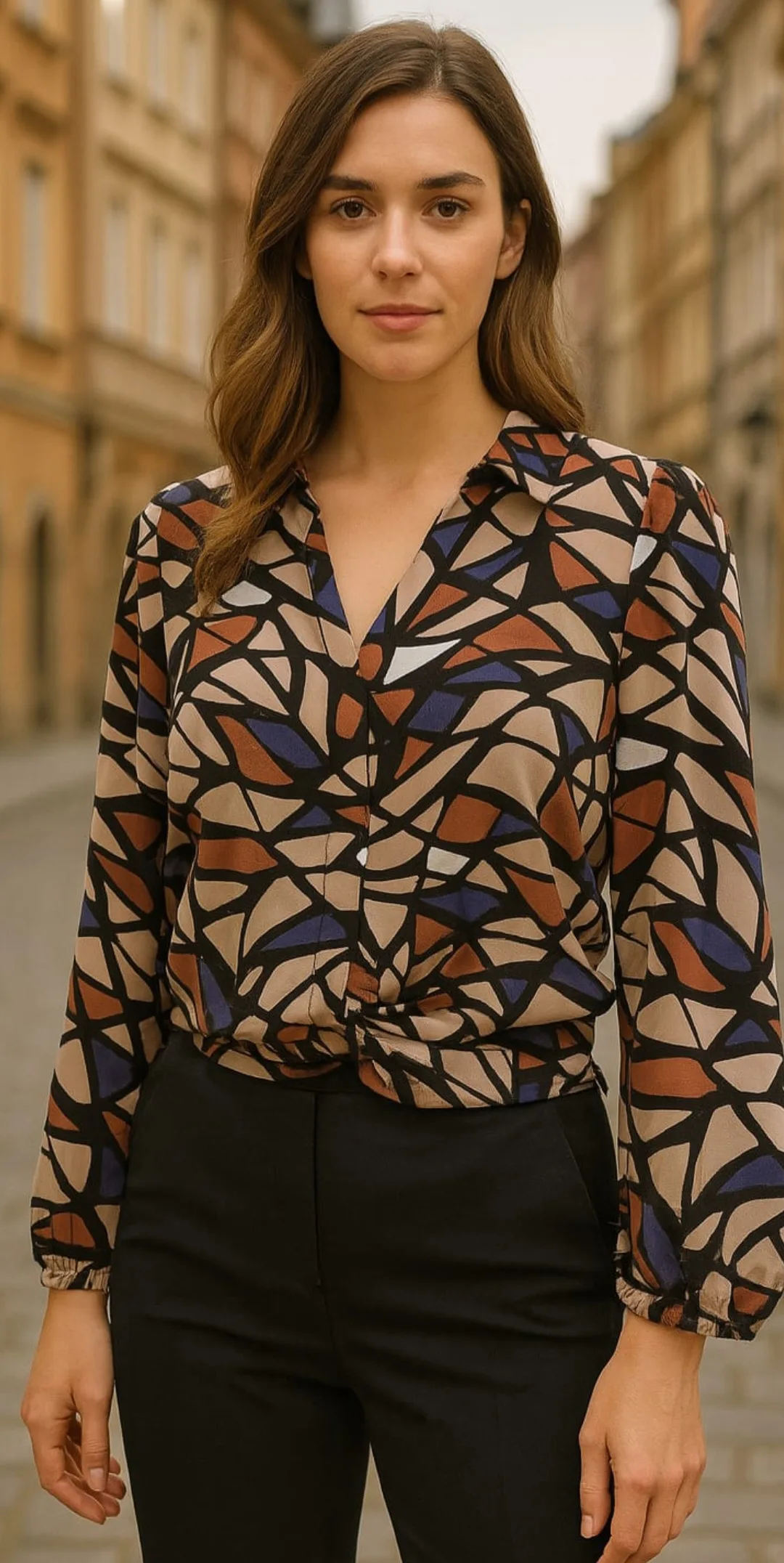 Bluzka kolorowa De Fitto