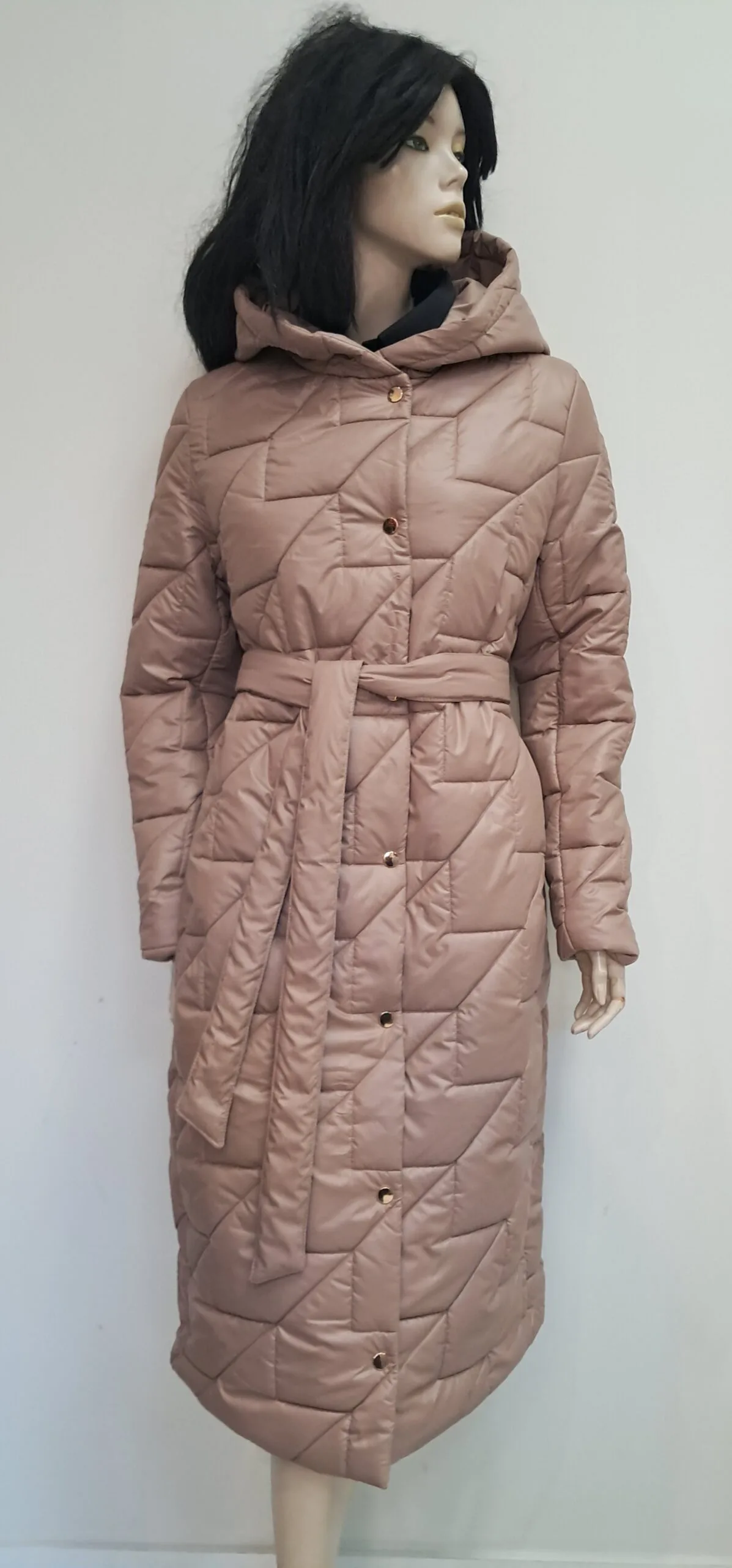 Beżowy płaszcz DE Fitto