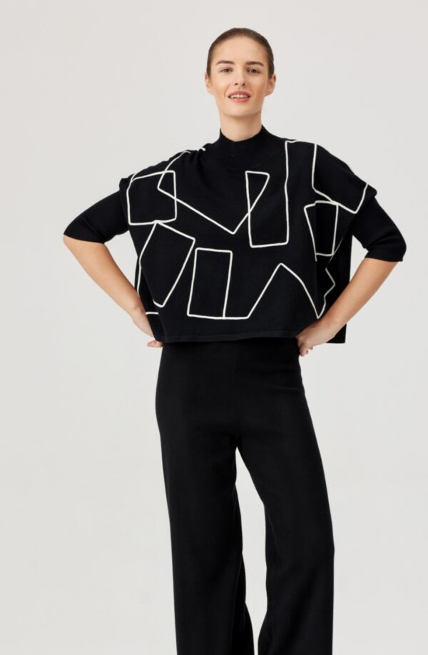 Sweter FÉRIA z geometrycznym wzorem