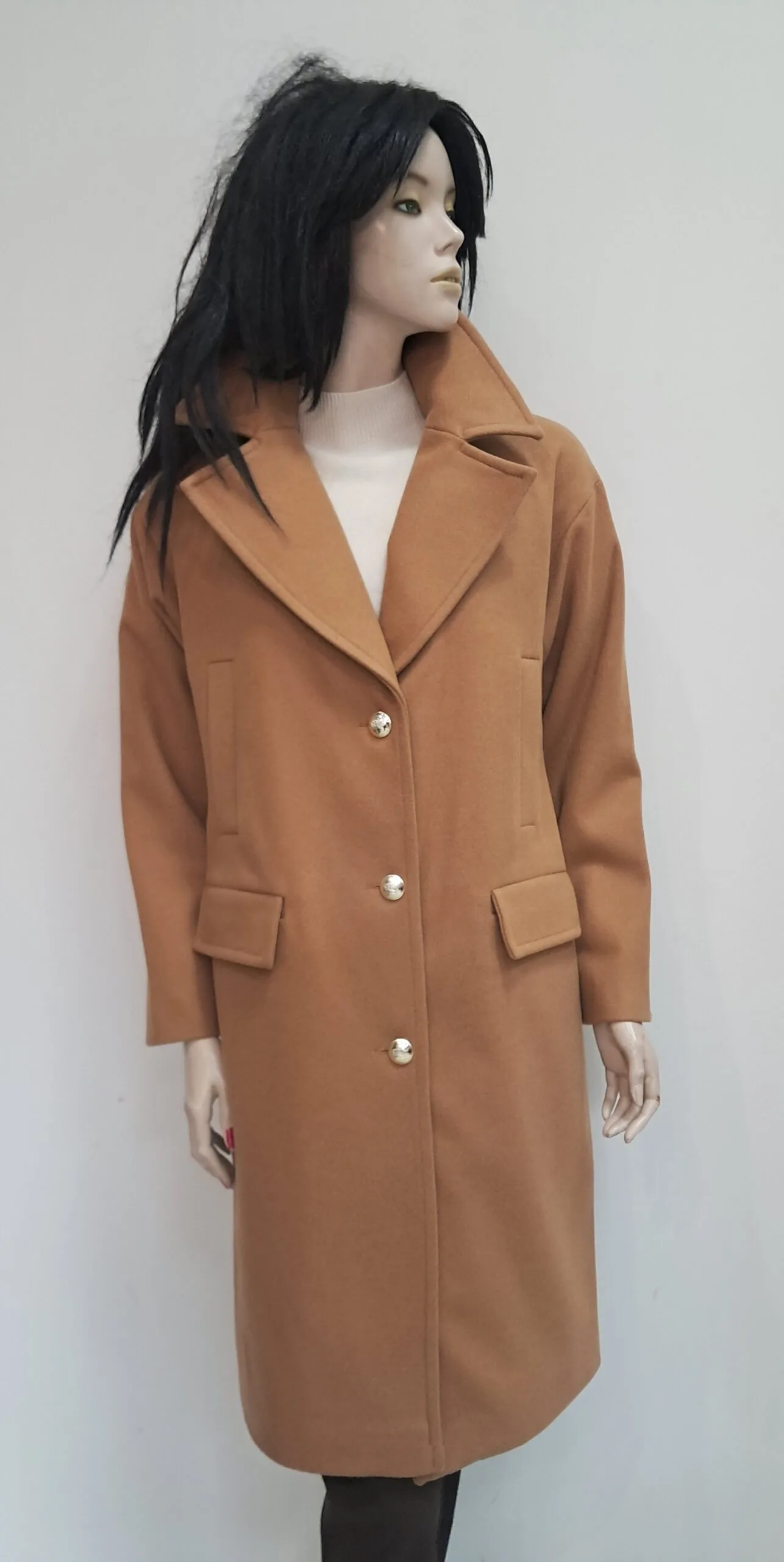 Płaszcz beżowy De Fitto