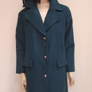 Płaszcz turkusowy De Fitto