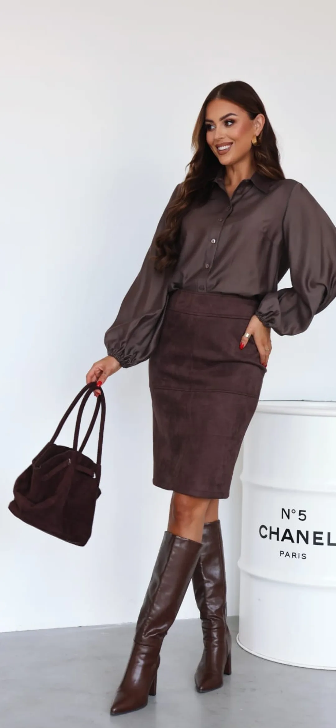 Spódnica czekoladowa