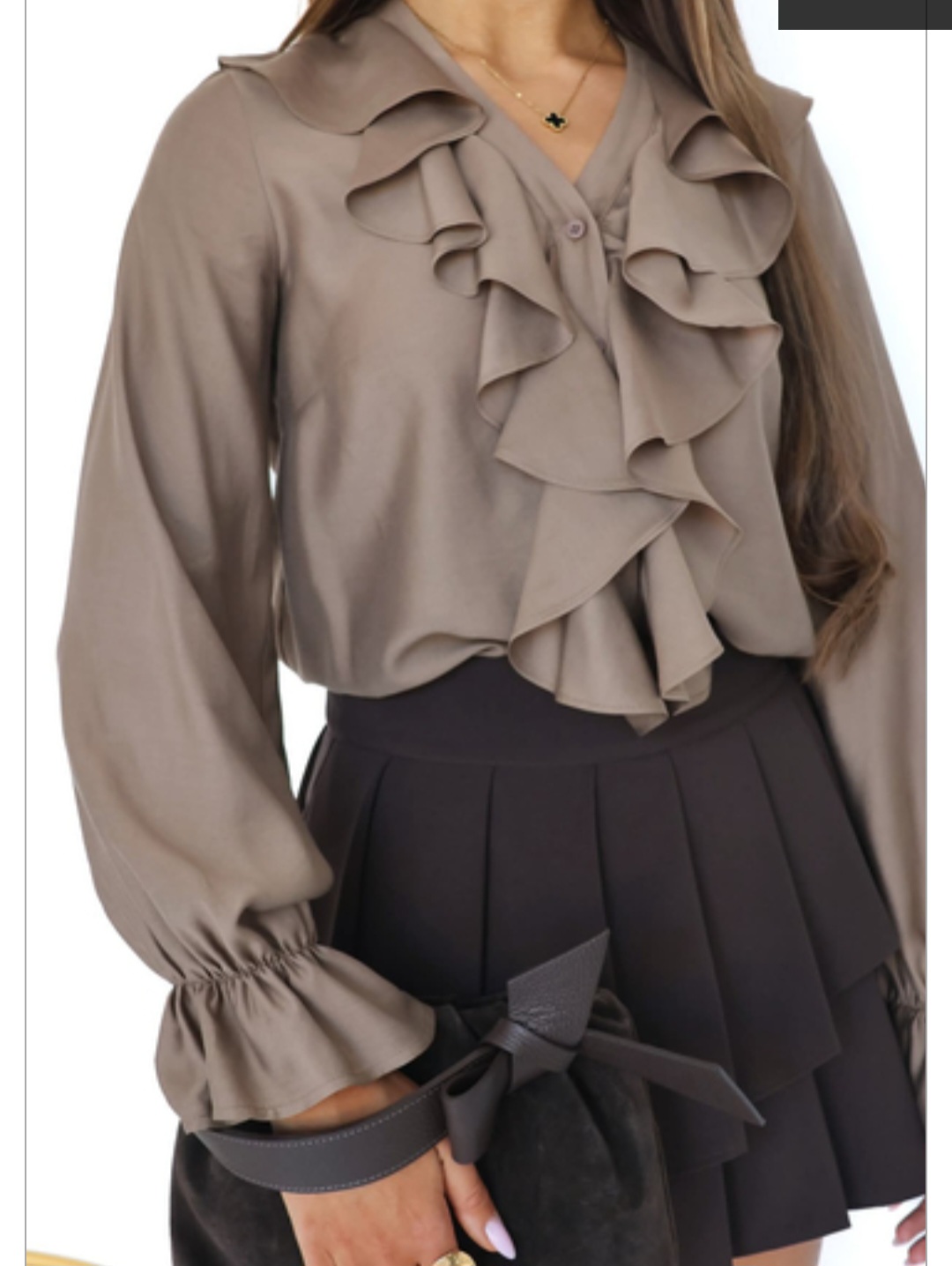 Bluzka beżowa Molly Borowiecki