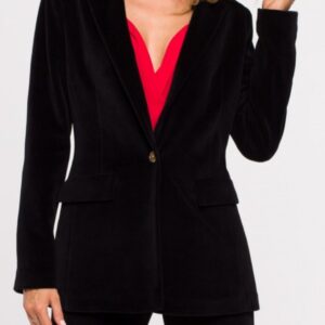 Żakiet welurowy czarny