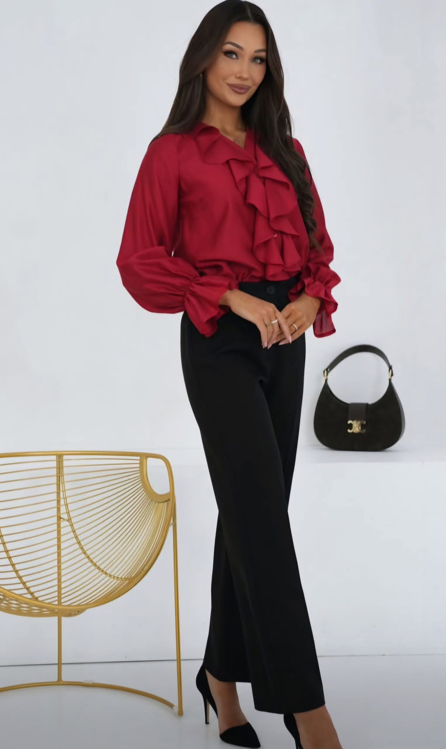 Bluzka czerwona Molly Borowiecki