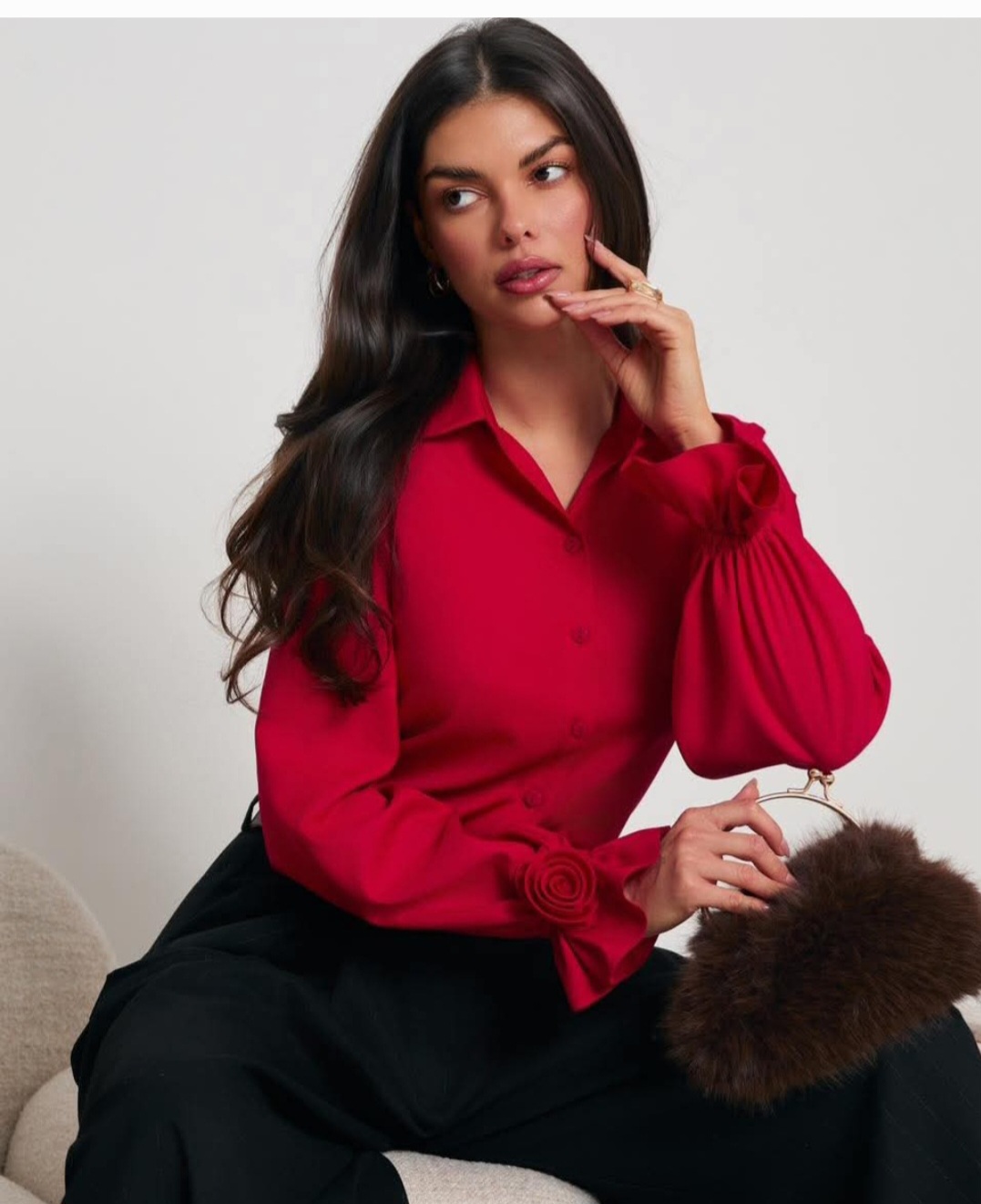 Klasyczna czerwona koszula LaLous