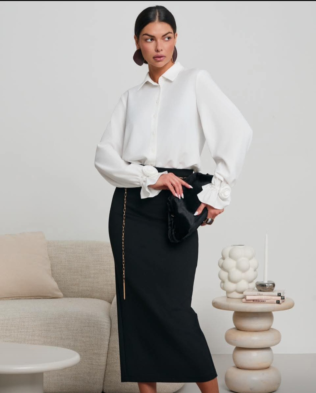 Klasyczna ecru koszula LaLous