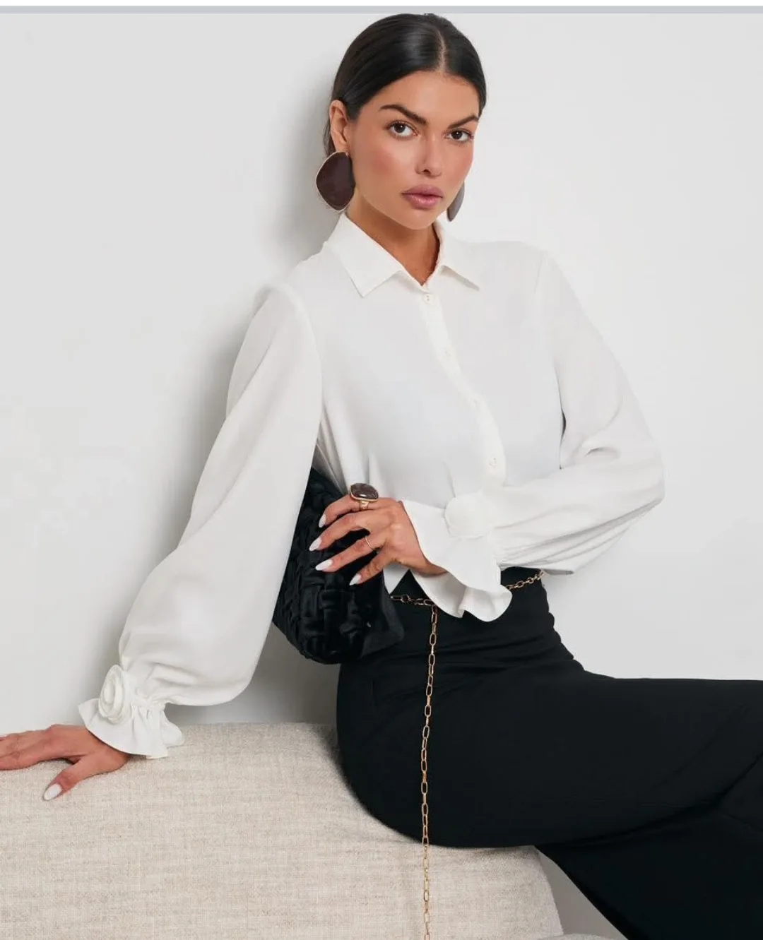 Klasyczna ecru koszula LaLous