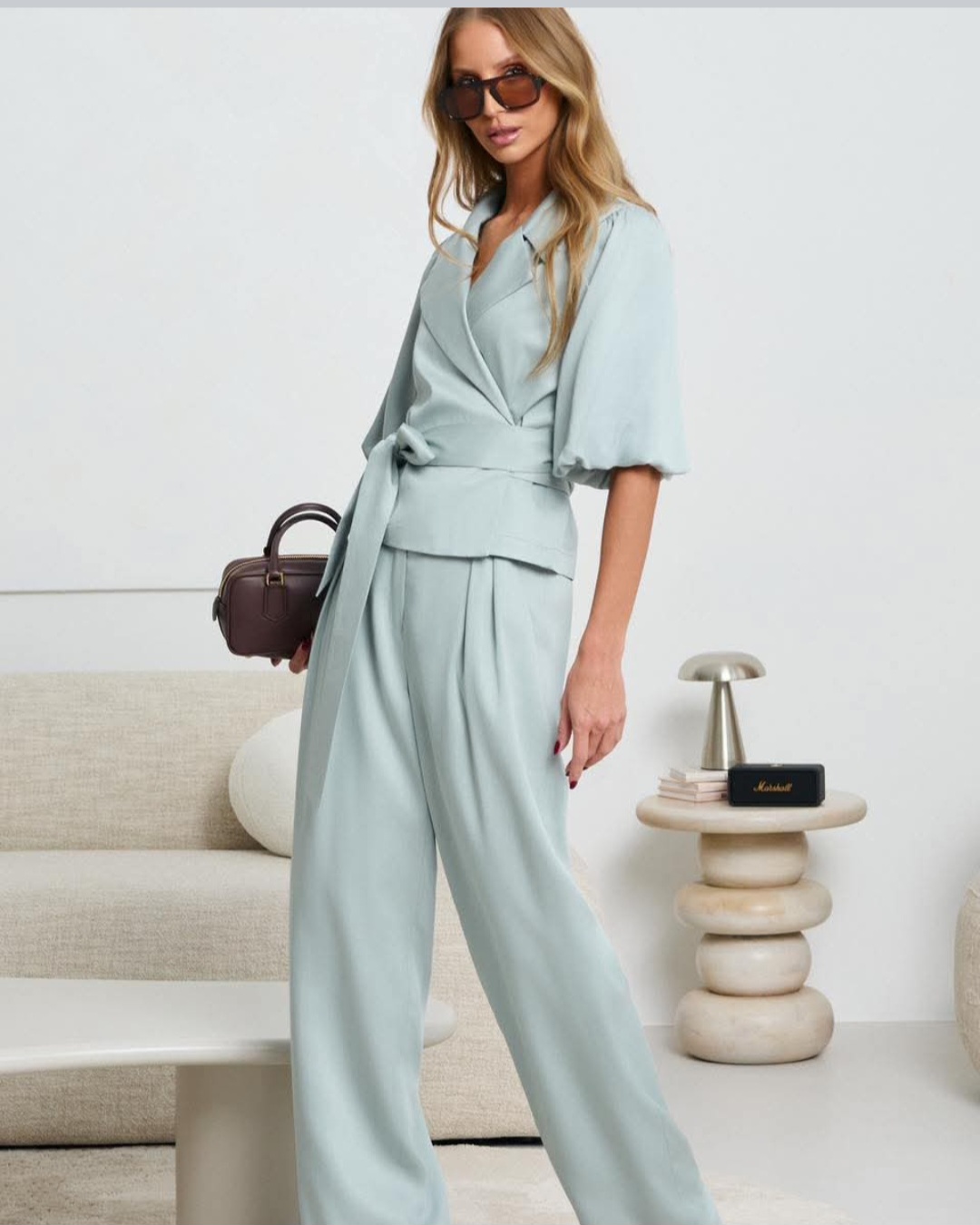 Elegancki komplet miętowy