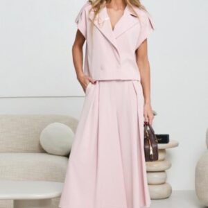 Kamizelka, kuloty jasny róż