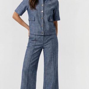 Komplet wiskozowo-lniany