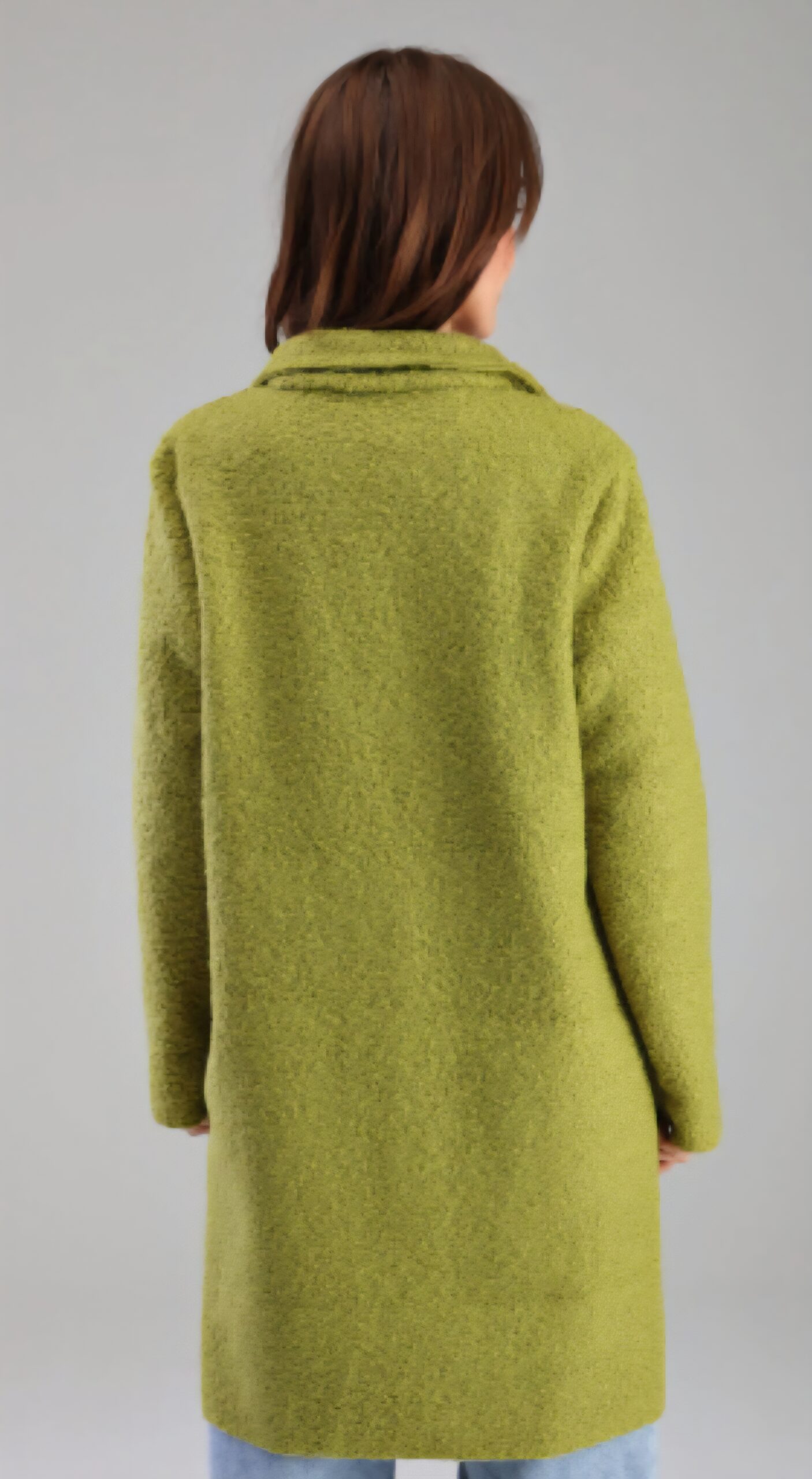 Miękki płaszcz na guzik