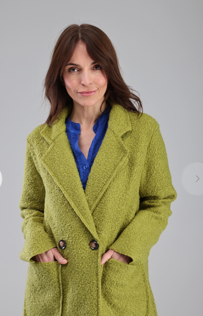 Miękki płaszcz na guzik