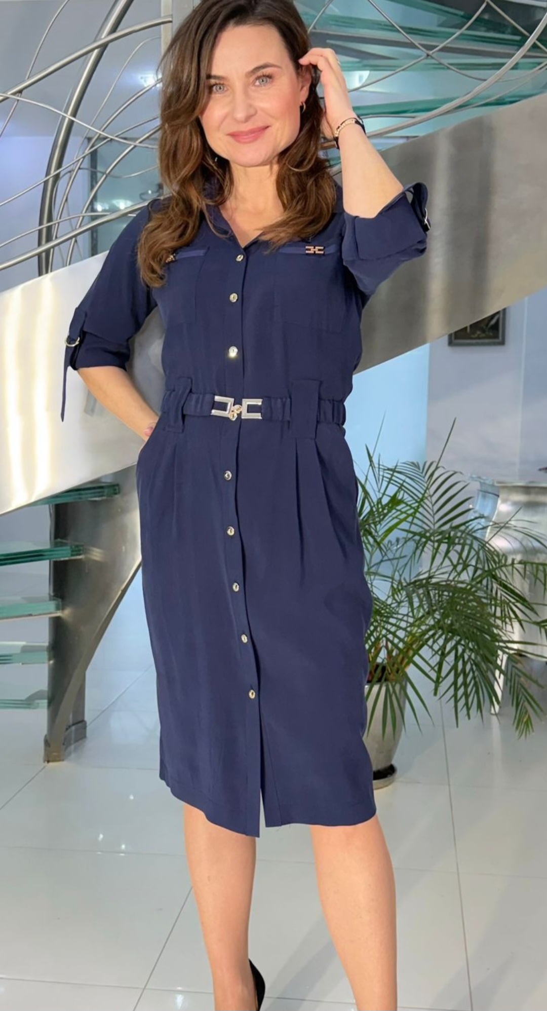 Sukienka granatowa Midori