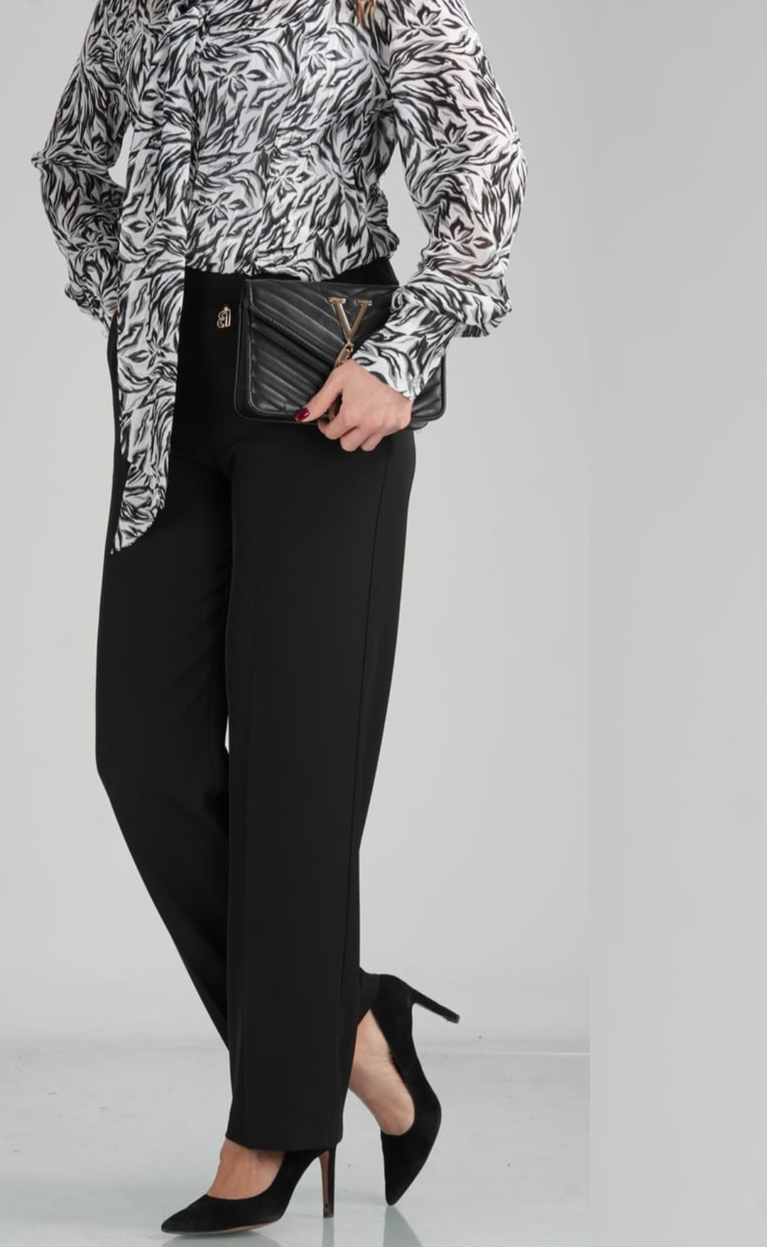 Czarne spodnie Barton