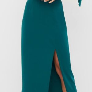 Sukienka maxi w kolorze zielonym