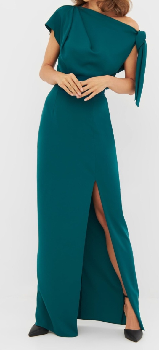 Sukienka maxi w kolorze zielonym