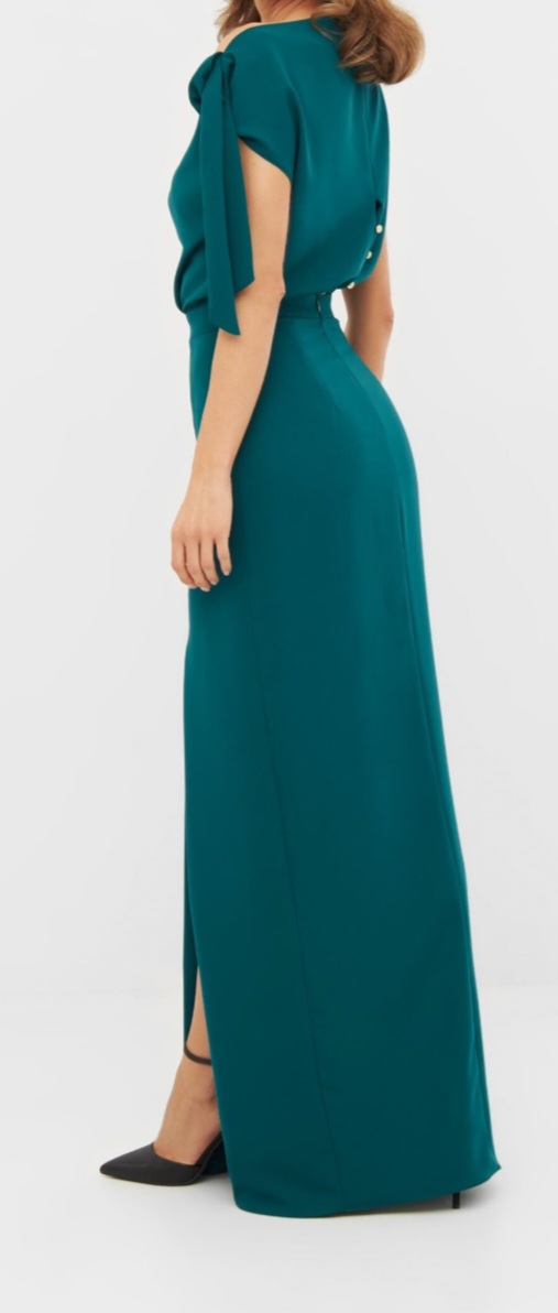 Sukienka maxi w kolorze zielonym