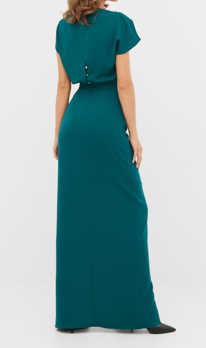 Sukienka maxi w kolorze zielonym