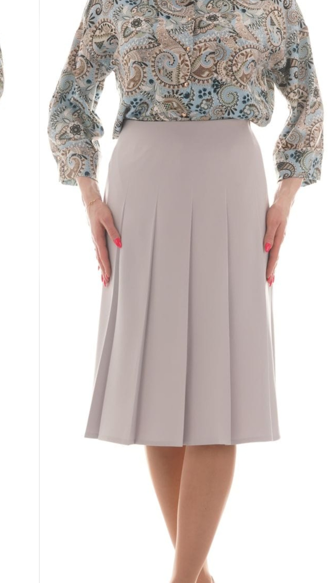 Spódnica jasny popiel Margowik