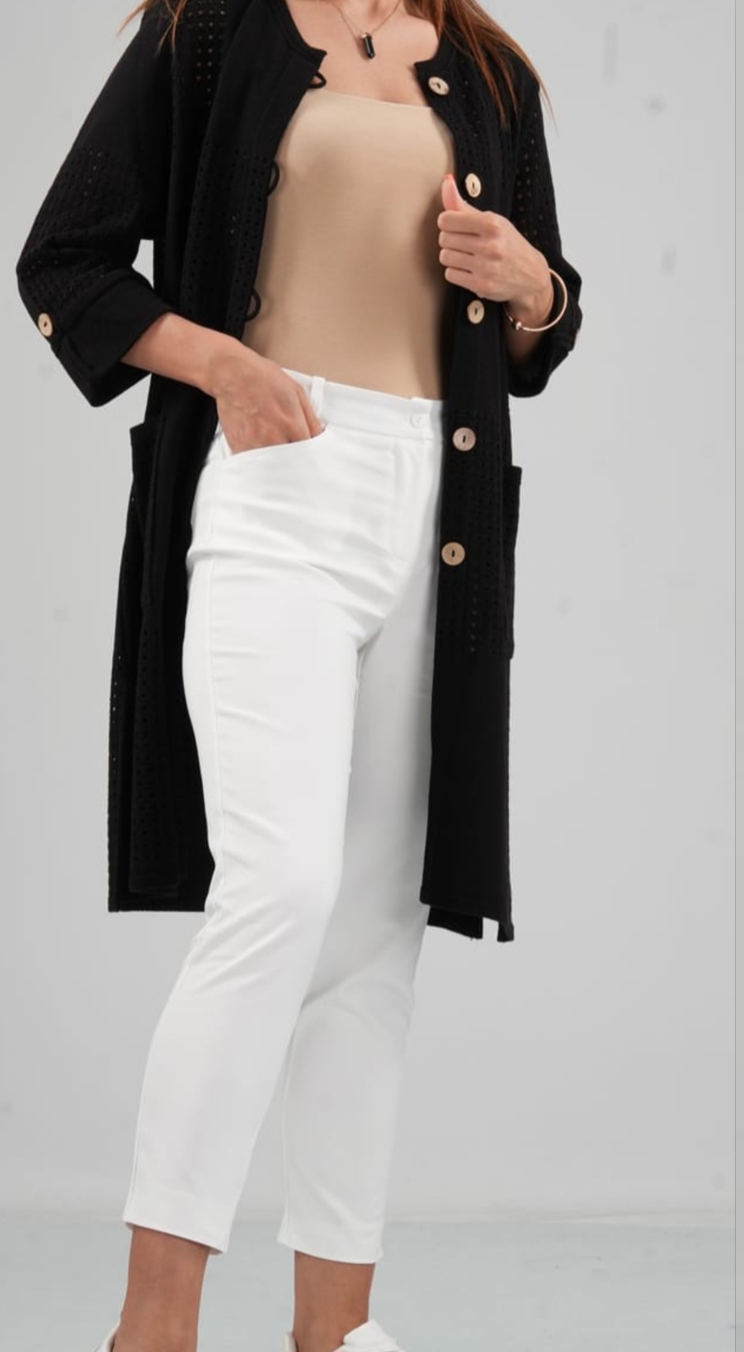 Spodnie białe Barton