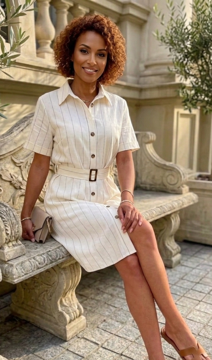 Sukienka lniana Marcello Style